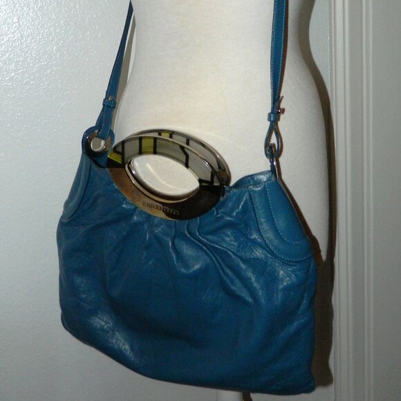 Emilio Pucci Leather Over-Sized Handbag - Picture 12 of 15